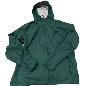 North Face Dark Green mens windbreaker with hood